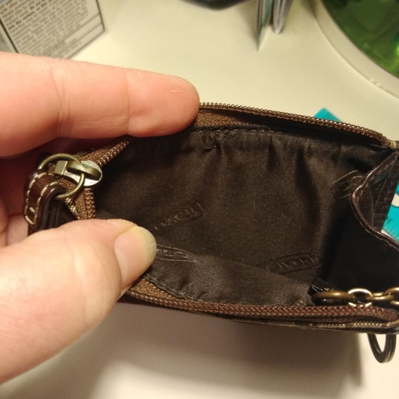 Authentic Coach CC Brown Wallet Change Purse - Picture 6 of 9
